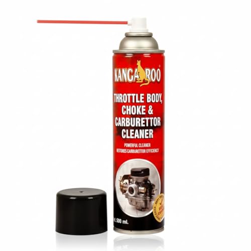 Image of Kangaroo Choke Carburettor Throttle Body Cleaner Spray | Fuel Oil Deposit Cleaner Spray 500 ML Each (Pack of 3)