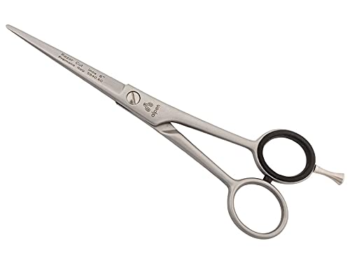 Alpen Haarschere, Konturenschere, Stahl AISI 420 rostfrei, mattiert, Fingerführung, 15.0 cm
