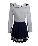 Anime Kasumigaoka Utaha Cosplay Costume Saekano: How to Raise a Boring Girlfriend Uniform (White, X-Small)