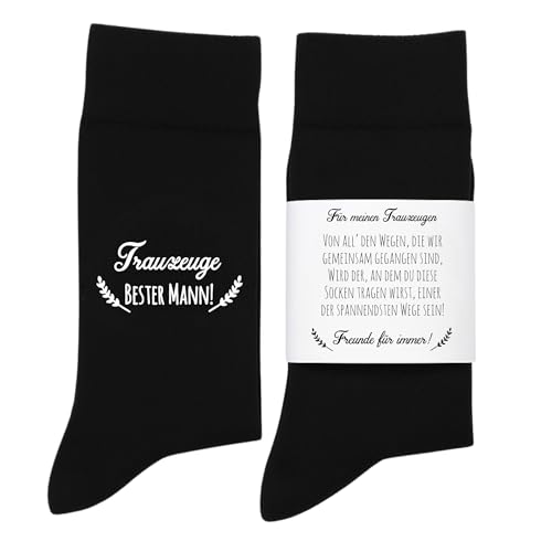 Trauzeugen Socken – Geschenk zum Danke-Sagen | Best Man Socks zur Hochzeit