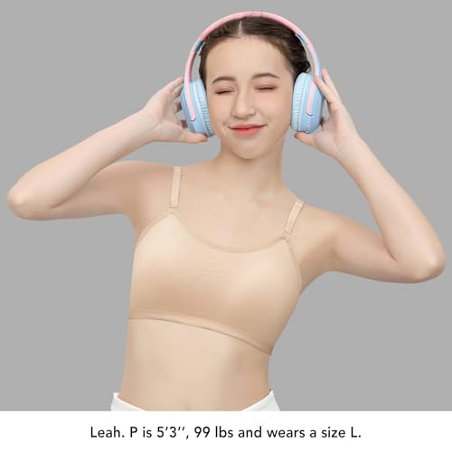 SALIA GIRL Sport Cami Bras Cotton for Teens Girls Training Bras 10-16 with Adjustable Straps Fixed Pads3