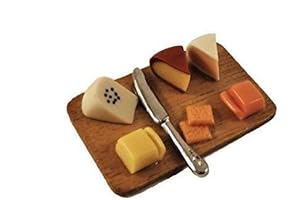 Melody Jane Dollhouse Cheese Board Miniature Dinner Dining Room Accessory 1:12