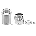 5.28 Gallon 304 Stainless Steel Milk Can,Wine Pail Bucket with Sealed Lid,Metal Water Beverage Drink Dispenser,Airtight Food Storage Container for Home, Farm