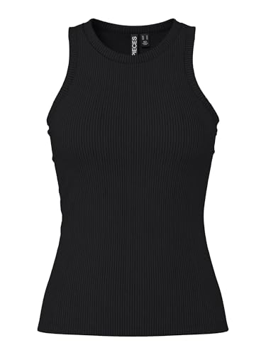 PIECES Damen Pcruka Boxer Tank Top Noos Bc, Schwarz,L