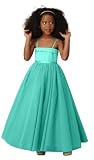 Jrswiol Girls Sweet 16 Girls Quinceanera Dresses Tulle Ball Gowns for Vestido de 15 años Girls Tulle Pageant Dress,US16,Aqua