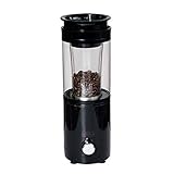 ChengBeautiful Máquina Tostadora De Granos De Café Máquina De Tostado De Café Eléctrico Doméstico Máquina De Asar De Café Caliente De La Máquina De Café Caliente (Color : Black, Size : 14x37.5cm)