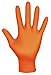 Astro-Grip Powder-Free Exam Grade Nitrile Disposable Gloves. Size X-Large, Orange, 7 mil Thickness. Chemical and Puncture Resistant. Single-Use. Pack of 100. (66474)