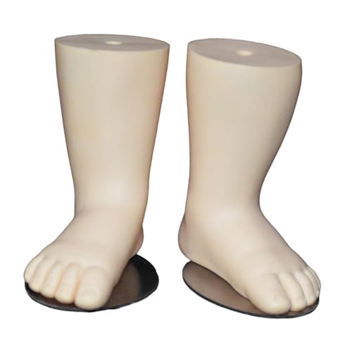 Amagogo Baby Foot Model Sock Display Model Photo Prop Reusable Mannequin Feet Manikin for Commercial Use, Retail, Malls Showcase Shop, Skin Color