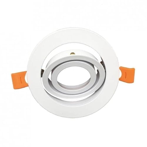 Support Spot GU10 LED Rond Blanc 110mm Orientable - SILAMP Cover