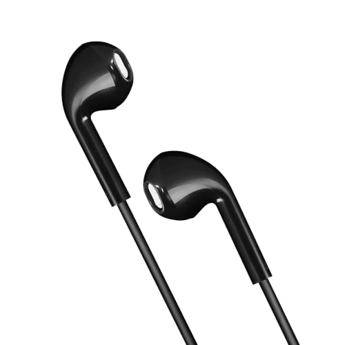 Image of TEMPT Zip X1 in Ear Wired Earphones with Mic, 3.5mm Audio Jack, Enhanced bass, 13.6mm Drivers for Stereo Audio, Clear-Sound Quality, Snug Fit, 1.2m Tangle- Free Cable, Phone /Tablet Compatible (Black)