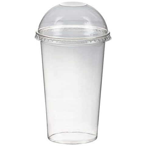 50 Stk. Smoothiesbecher Dessertbecher + Domdeckel 500 ml Ø95mm Cover