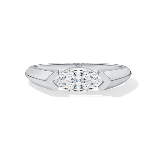 Image of Pure 925 Silver Marquise Cut Solitaire | Silver Ring for Women