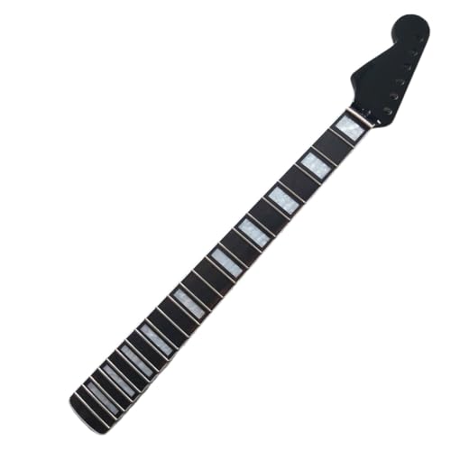 Manche de guitare électrique inversé noir en érable et palissandre 22 frettes
