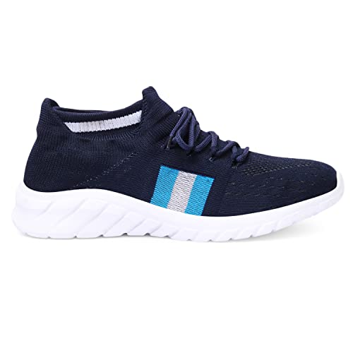 Image of FEETEES NIRO Men's Casual Eva Socks Knitted Running Shoes | Color-Olive