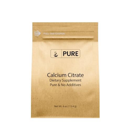 Pure Original Ingredients Calcium Citrate (4oz) Calcium Supplement No Additives or Fillers