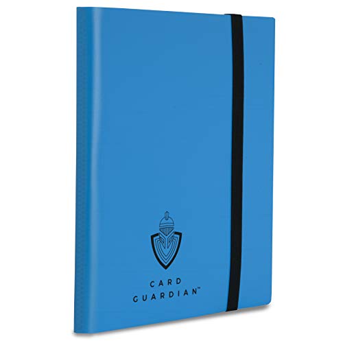 Card Guardian - Blue Trading Card Album Binder for 360 Cards with 9 Side Loading Pocket Pages for Trading Card Games TCG