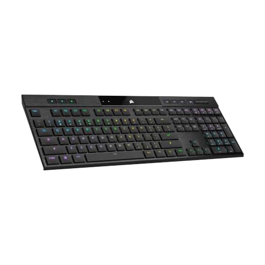 Corsair K100 AIR WIRELESS RGB Tastiera Meccanica da Gioco Sottile - Tastiere a Basso Profilo CHERRY MX - Bluetooth - Compatibile con iCUE - PC, Mac, PS5, PS4, Xbox - QWERTY IT - Nero