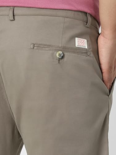 Image of Urbano Plus Men Mid Rise Cotton Regular Fit Casual Chino Pants Stretch