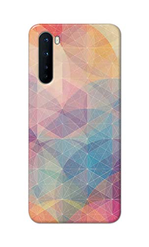 Image of Printed Hard Back Cover Case for OnePlus Nord 5G - 2020 Model | OnePlus Nord 1 Back Cover (Crumpled Paper Design) -1803