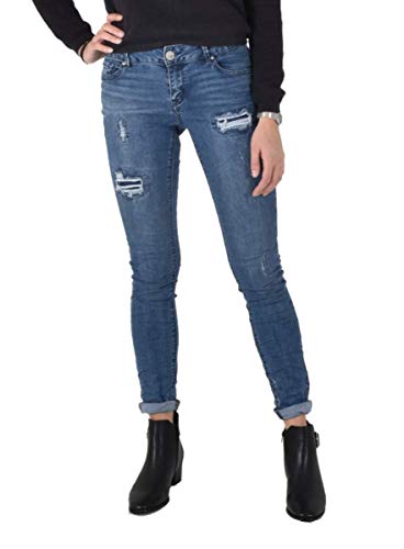 Buena Vista Jeans Italy Stretch Destroy Denim pour femme - Bleu - Small