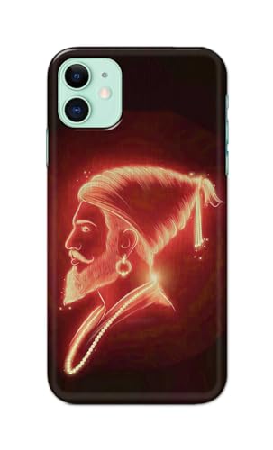 Image of PRINTFIDAA Printed Hard Back Cover Case for Apple iPhone 11 Back Cover (Chatrapati Shivaji Maharaj) -112
