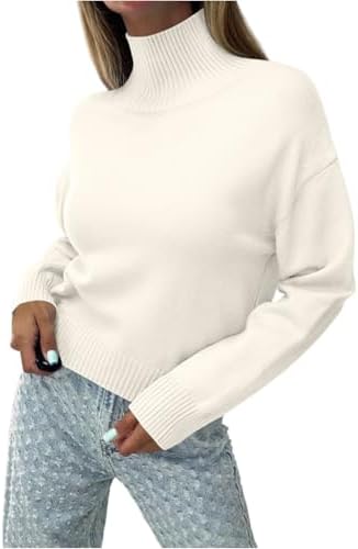 Monissy Femme Automne Hiver Sexy Pull à Manches Longues Col Rond Dos Nu Couleur Unie Nœud