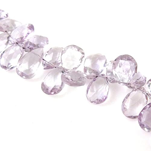 Améthyste rose perle briolette poire 10mm pour bijoux DIY