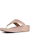 Fitflop Lulu Leather Toepost, Sandali Donna, Rose Gold, 38 EU immagine