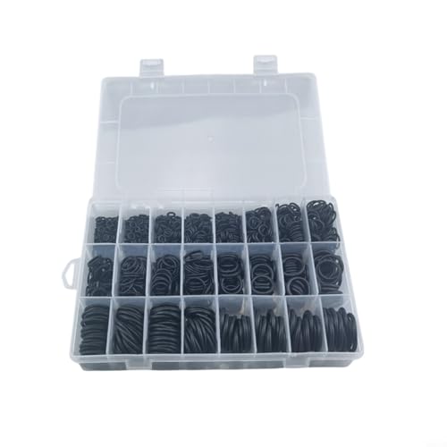 Aprilsunnyzone Kits de juntas tóricas de goma, accesorios de junta tórica, kits de sellado de junta tórica de goma, resistente al calor, resistente a la abrasión, fácil acceso, sellado eficaz