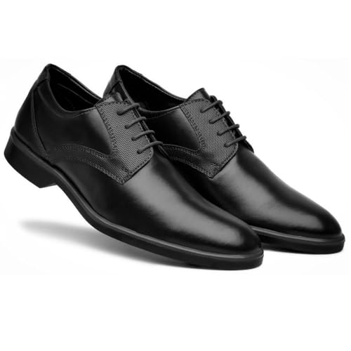 Sapato Social Masculino Oxford Casual Moderno Confortável Esporte Fino (41, Preto)