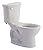American Standard 215DB104.021 Cadet Pro 1.28 GPF 2-Piece Round Front Toilet with 10-in Rough-in, Bone