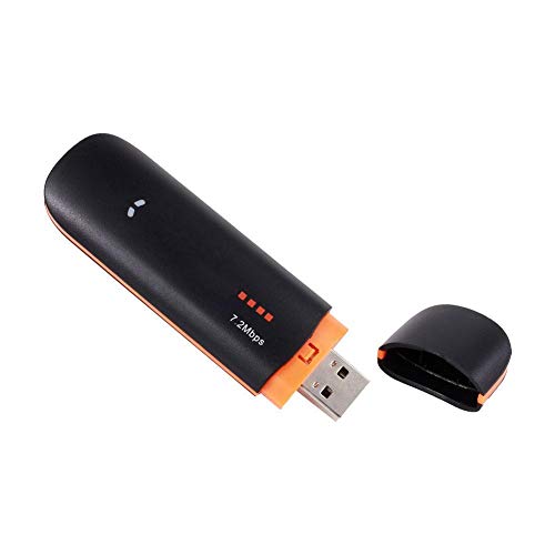 ASHATA Tarjeta de Red inalámbrica, módem USB de Alta Velocidad Adaptador USB inalámbrico de 7.2Mbps, Tarjeta TF SIM SD Dongle de Red inalámbrica 3G para Windows2000/XP/Vista/Windows7/8/Linux/Android