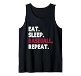 Photo Gallery eat sleep baseball repeat giocatore di baseball divertente canotta Photo Gallery eat sleep baseball repeat giocatore di baseball divertente canotta