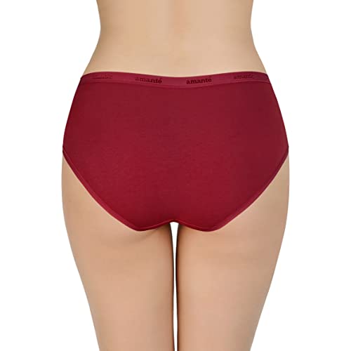 Image of Amante Solid Cotton Low Rise Hipster Panty Pack(Pack of 3)