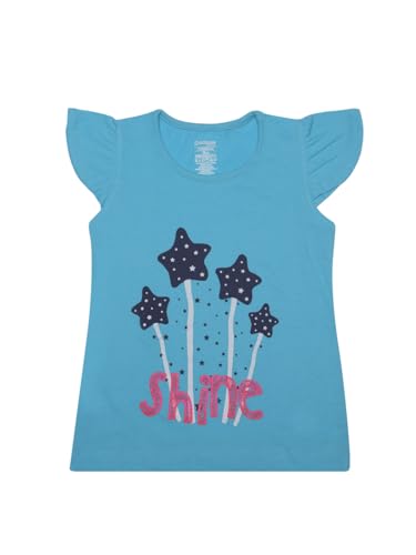 Image of Dollar Champion Cotton Regular Fit T-Shirts for Girls -Actual Color May Vary
