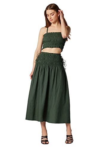 Women's Clover Skirt in Jungle Green2