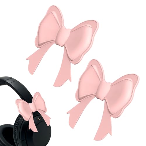 Accesorios de para Auriculares, 1 par de Bonitos Clips estéticos, decoración de Auriculares de Silicona para Jugar, Viajar, Escuela, Mujeres, niñas, Adolescentes, Estudiantes universitarios