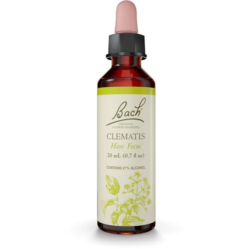 Pack of 4 x Bach Flower Remedies Essence Clematis - 0.7 fl oz