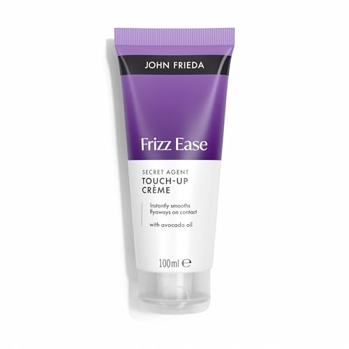 John Frieda Frizz Ease Secret Agent Crema de Acabado Perfecto | Control Instantáneo del Encrespamiento | Alisa Cabellos Sueltos y Flyaways | Con Aceite de Aguacate | Fórmula Vegana | 100 ml