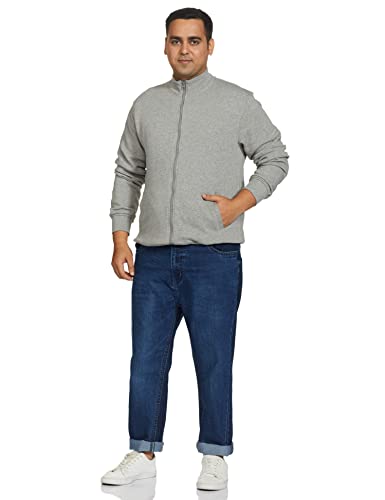 Image of Amazon Brand - Symbol Women's Men's Cotton Blend High Neck Fleece Sweatshirt (Available in Plus Sizes)