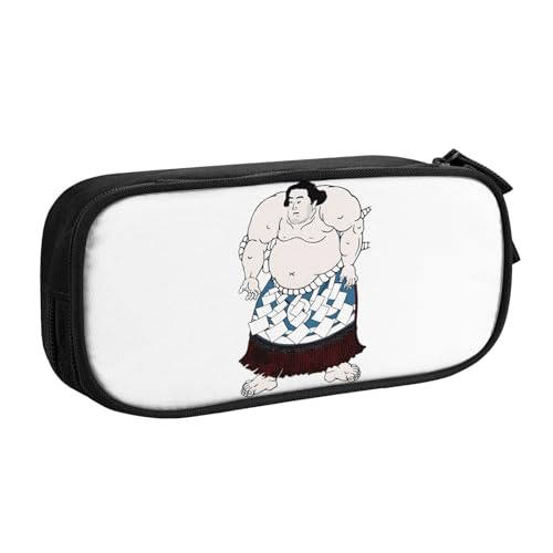 雲龍久吉 横綱 大相撲 浮世絵 幕末四強ペンケース 筆箱 文具ケース おしゃれ 筆袋 鉛筆ケース 鉛筆のサック 中高校生 軽量 収納バッグ 学生 子供 誕生日 入学ギフト 大容量 ダブルレイヤーBlack