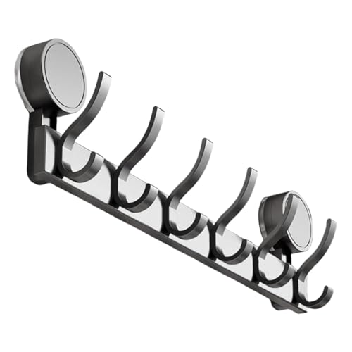 Colgador De Abrigo De Aluminio - Carril De Percha Versátil, Estante De Chaqueta Eficaz | Ganchos De Pared, Carril De Almacenamiento De Ropa Organizador De Pared Con Elegantes Ganchos Solución