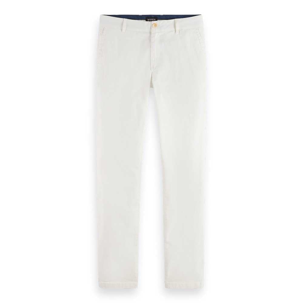 Scotch & Soda Men's Mott Chino, Off White, 34-36