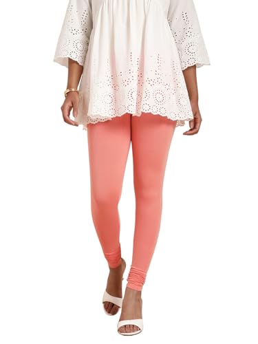 Image of TWIN BIRDS Tailored Cut and Classic Fit Super Stretchable Elastane Fabric Churidar Leggings for Women