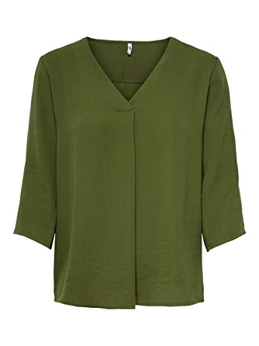 JACQUELINE de YONG Female Oberteil mit 3/4-Ärmeln Einfarbiges Cover