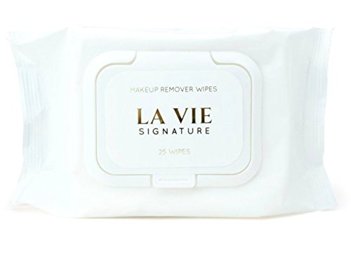 LA VIE Makeup Remover Non-irritating Eye Makeup Remover, Facial Cleansing Wipes (4 Pack, 100 Count) | No Alcohol & No Paraben | Hypoallergenic & Dermatologist Tested for Sensitive Skin | Made in Korea
