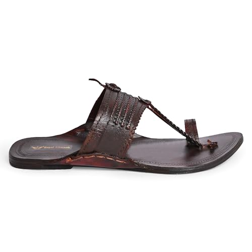 Royal Khwaab Kolhapuri Chappal for Men| Kolhapuri Slippers for Men| kolapuri chapal Men| Leather Slippers for Men| Leather Chappal for Men-AB-Parent A13