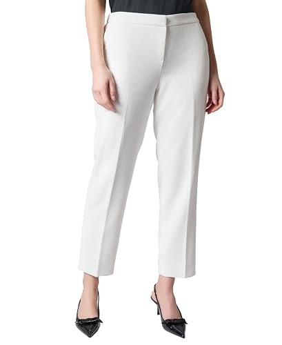 Kasper Women's Elastic Back Pant W Side Slits