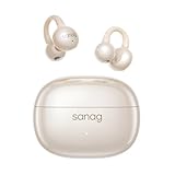 SANAG Open Ear Kopfhörer, Bluetooth 5.4 Sport Kopfhörer mit 50 Std. Spielzeit, Clip on Kopfhörer Bequem & Sicherer Halt, Luftleitung Kabellos, IPX4 Wasserdicht, Headset für Laufen & Fitness