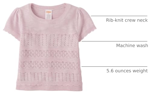 Image of Gymboree Girls' and Toddler Short Sleeve Pullover Sweater